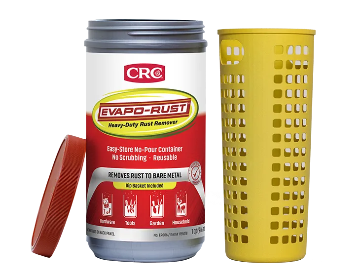  CRC Evapo-Rust, Heavy-Duty Rust Remover, Reusable, Acid-Free,  Non-Corrosive, Water-based, 32 oz, Removes Rust to Bare Metal : Books